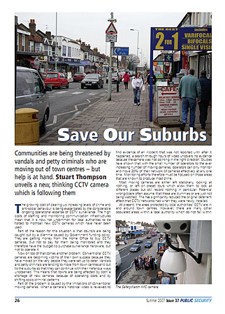 Public Security, Summer 2007, Save Our Suburbs